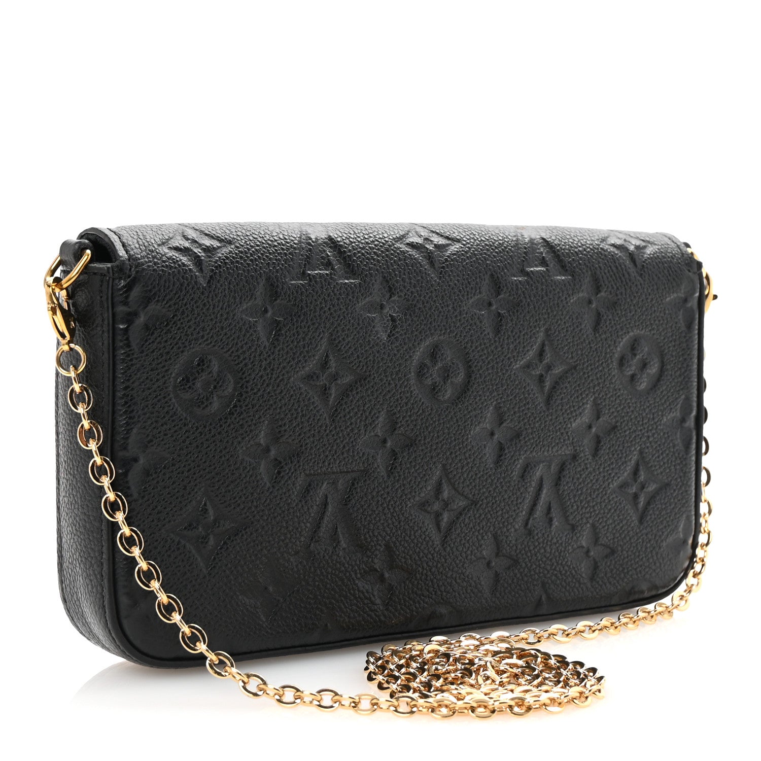 Empreinte Pochette Felicie Chain Wallet Black
