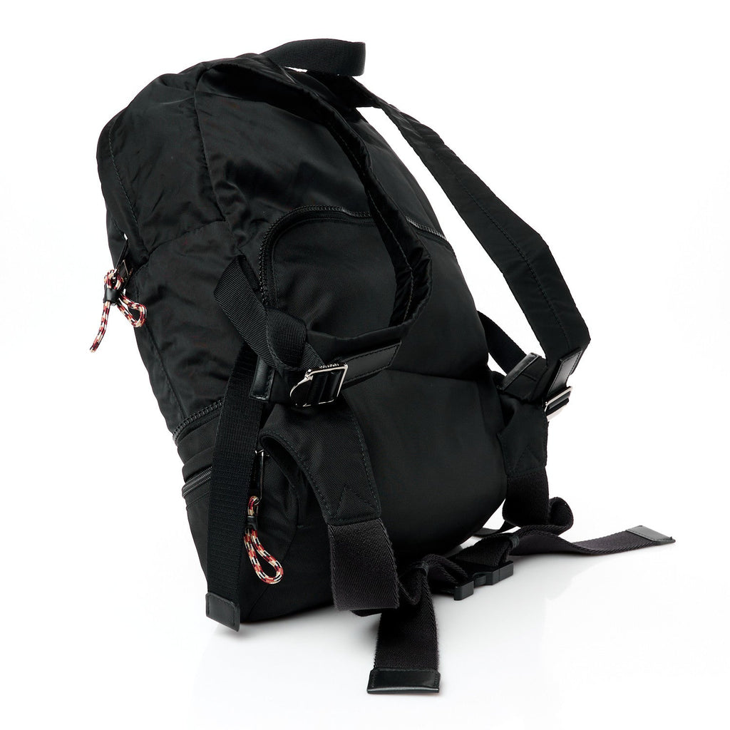 Nylon Rex Convertible Backpack Bum Bag Black