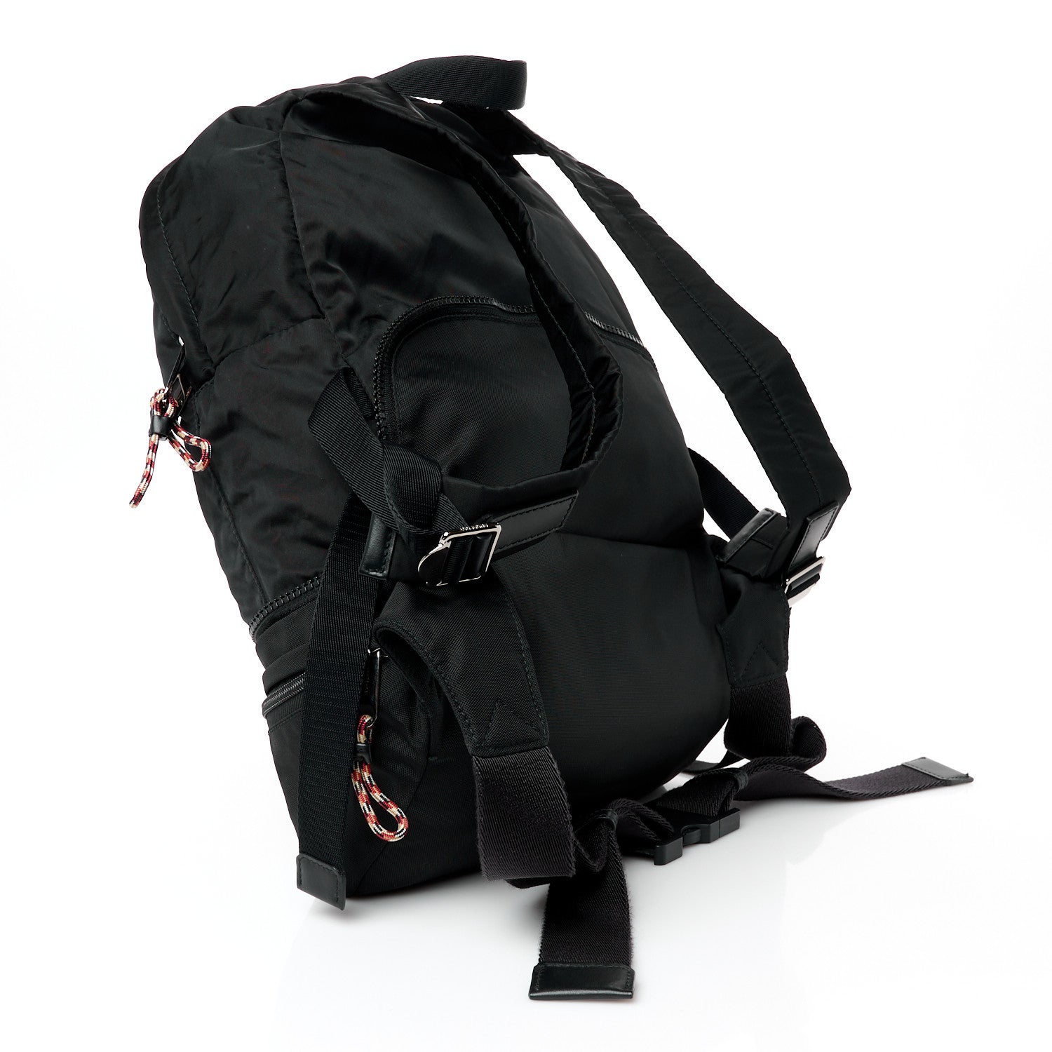Nylon Rex Convertible Backpack Bum Bag Black