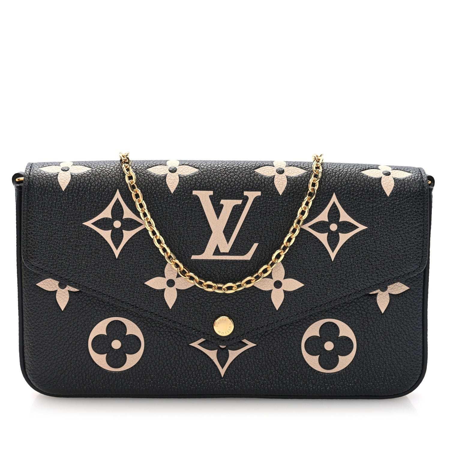 Empreinte Monogram Giant Felicie Pochette Black Beige