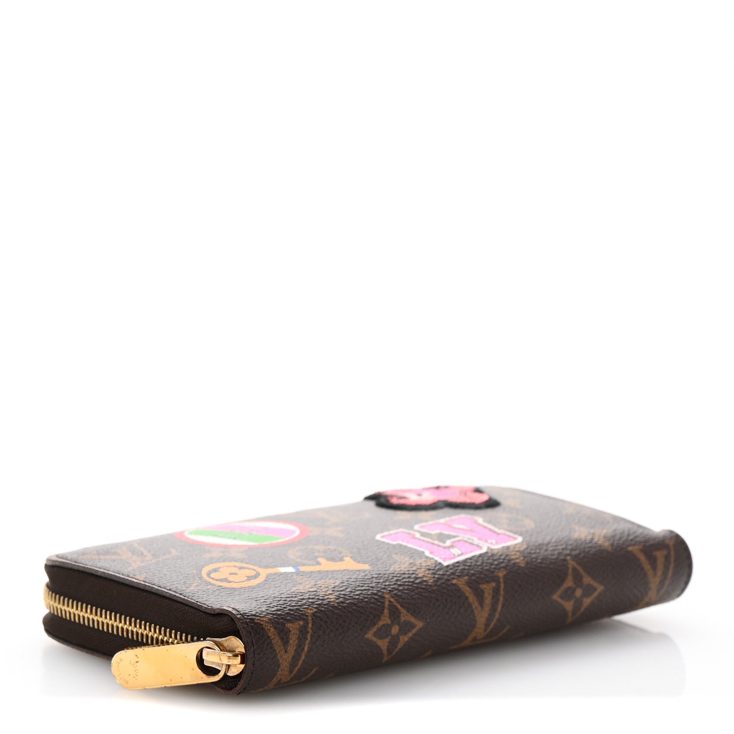 Monogram Travel Stickers Zippy Wallet