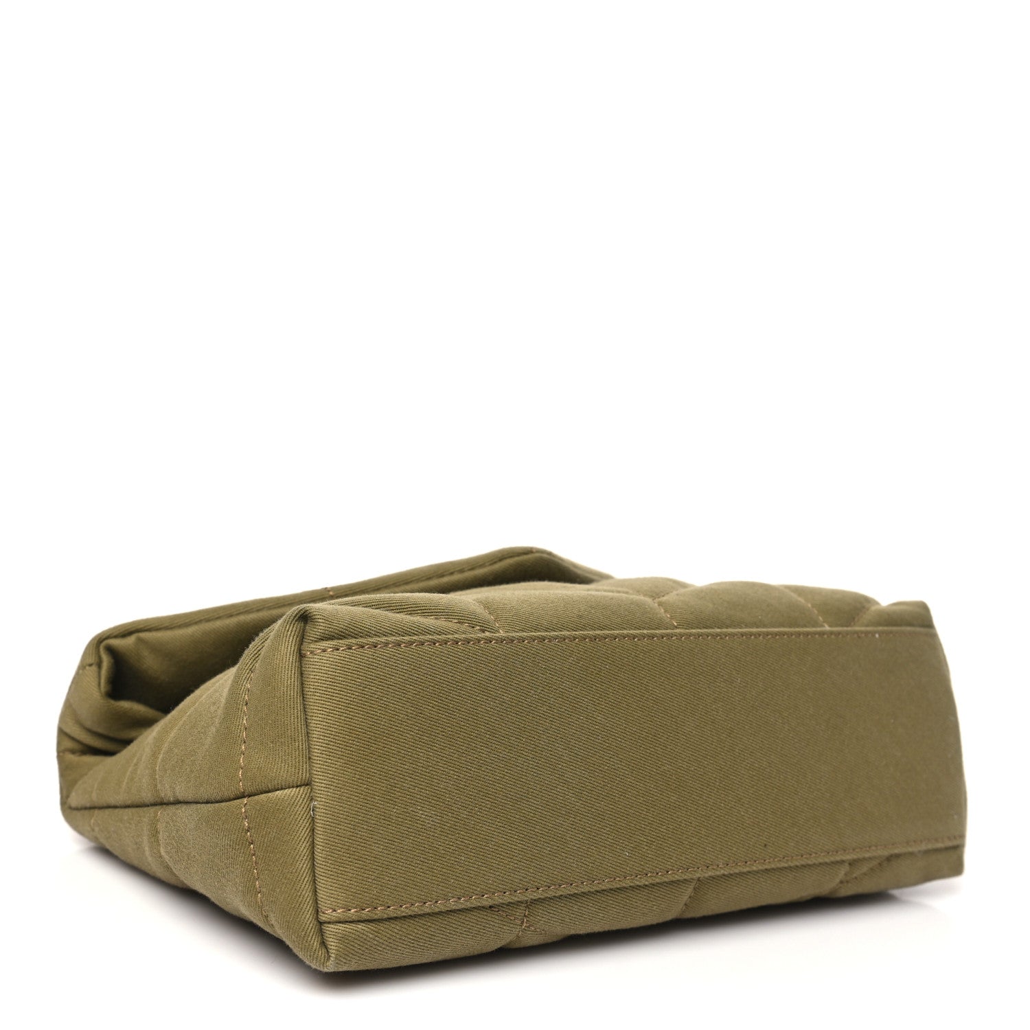 Canvas Quilted Toy Loulou Puffer Monogram Chain Satchel Fir Green