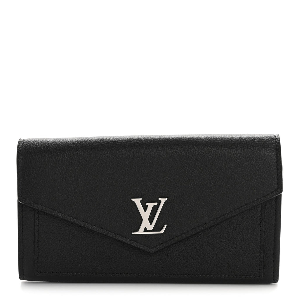 Soft Calfskin My Lockme Wallet Black