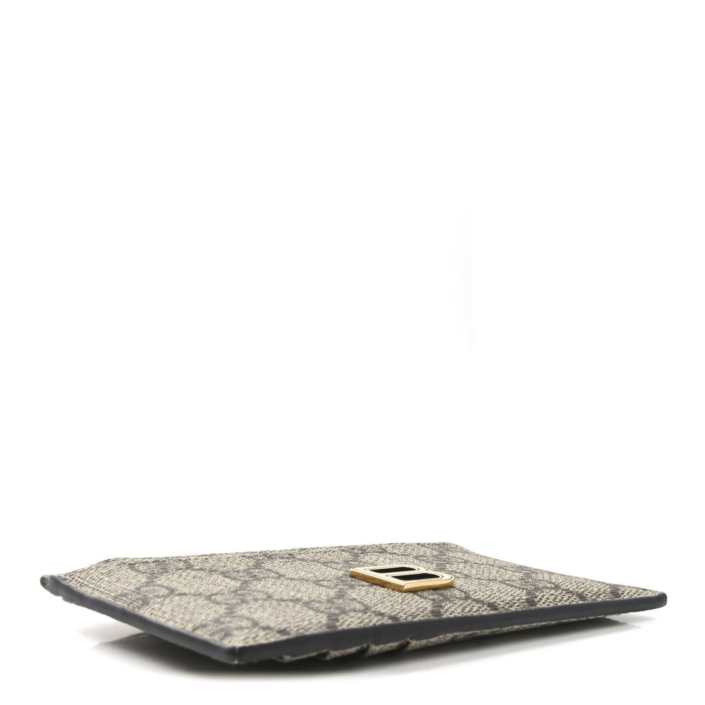 X BALENCIAGA GG Supreme Monogram Zip  Case Beige Ebony