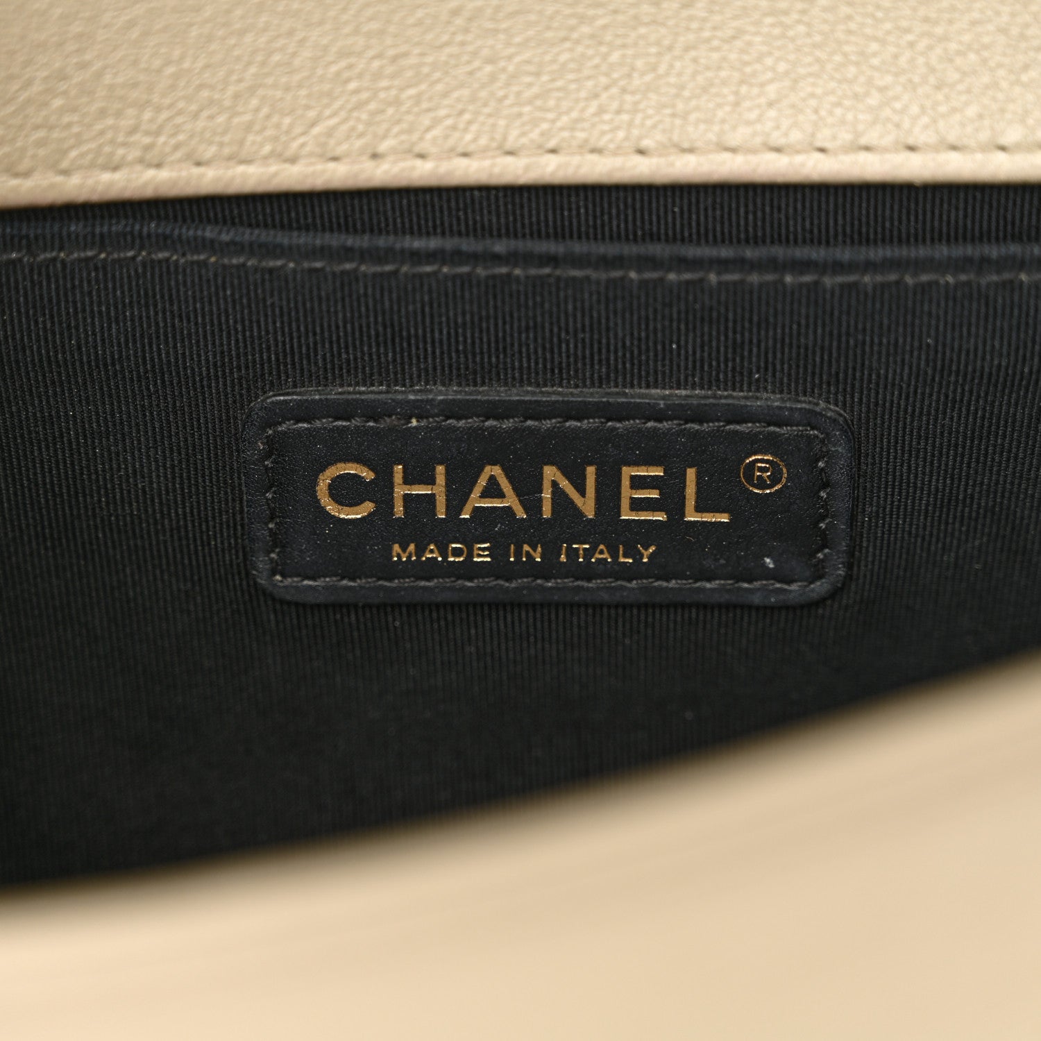 Metallic Lambskin Small Scaled Boy Flap Gold