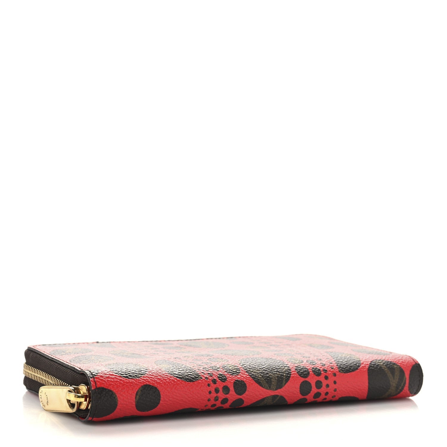 Monogram Kusama Pumpkin Dots Zippy Wallet Red