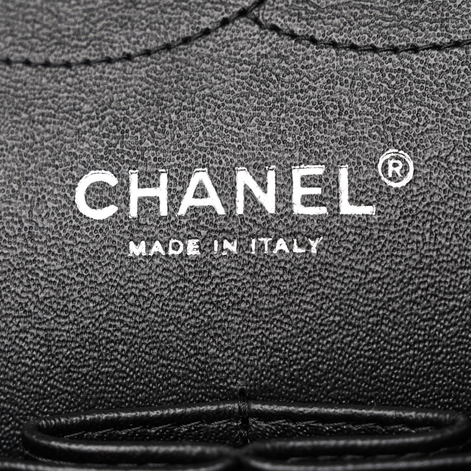 Lambskin Chevron Quilted Jumbo Double Flap So Black