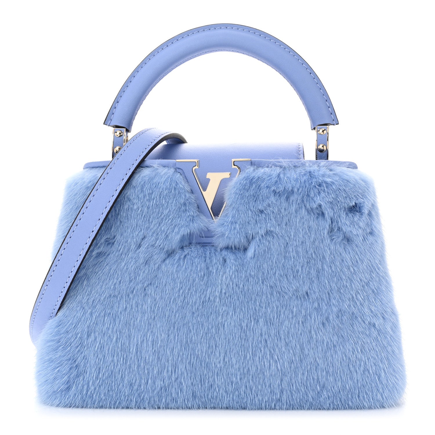 Mink Calfskin Capucines Mini Lilas Purple