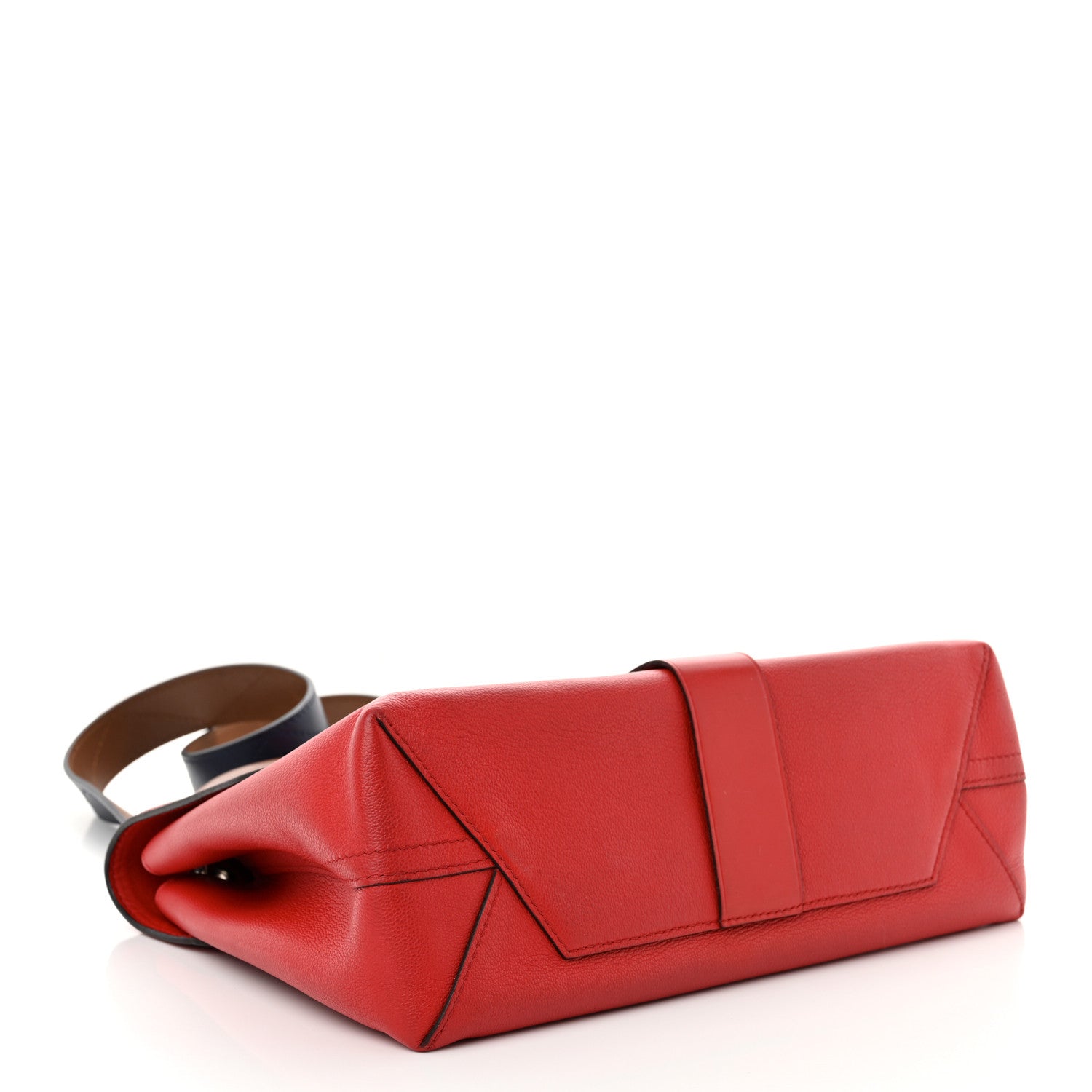 Monogram Cuir Plume Ecume Very Handle Shoulder Bag Rouge Rubis Noisette
