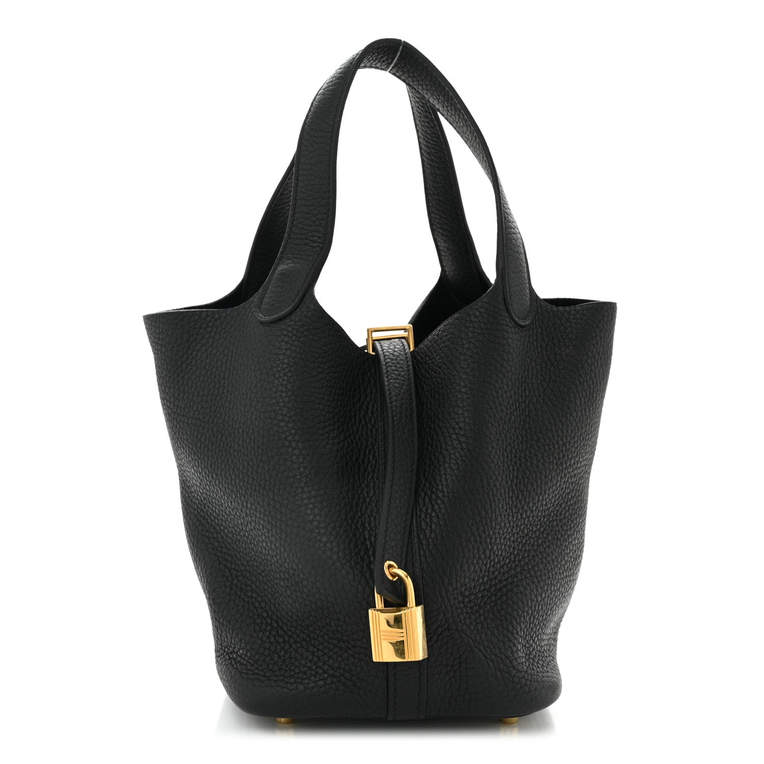 Taurillon Clemence Picotin Lock 18 PM Black