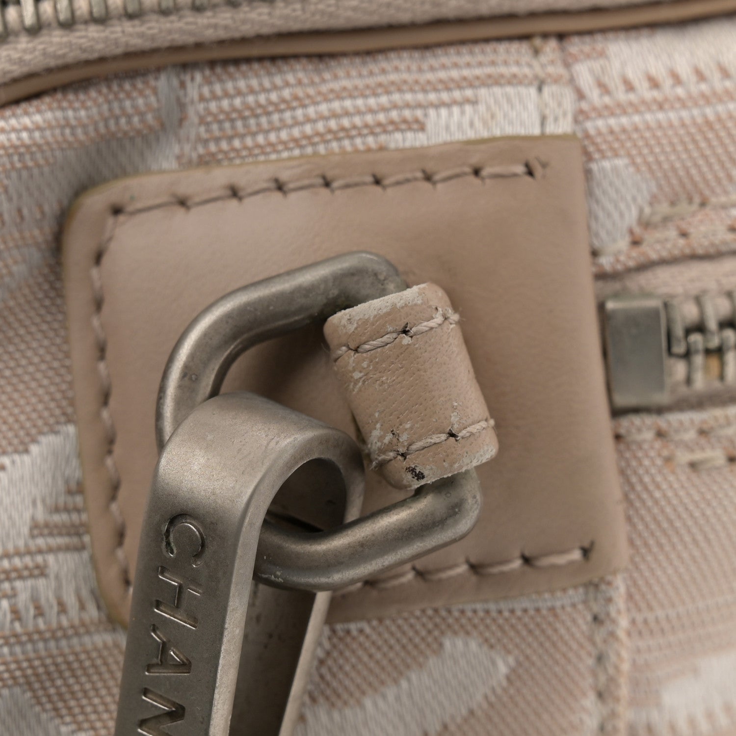 Nylon Small Travel Tote Beige