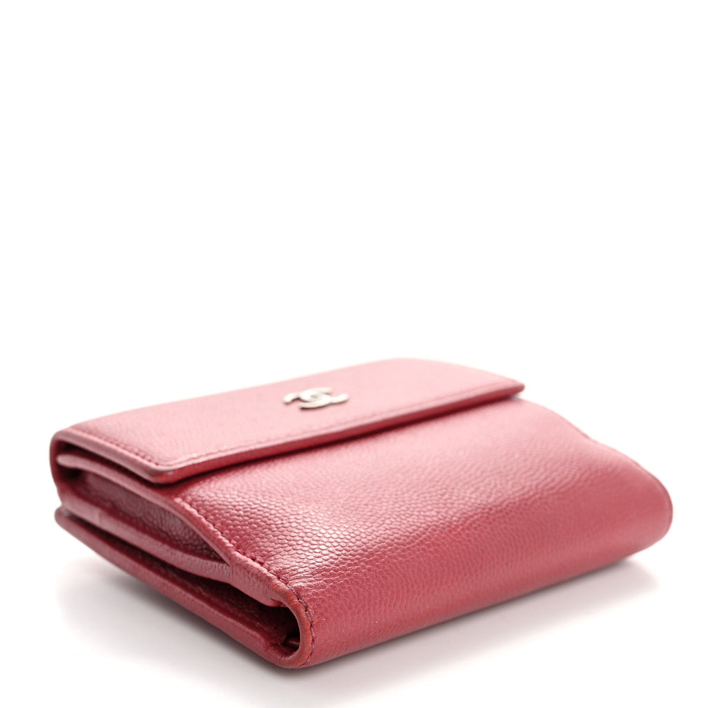 Caviar Sevruga French Compact Wallet Pink