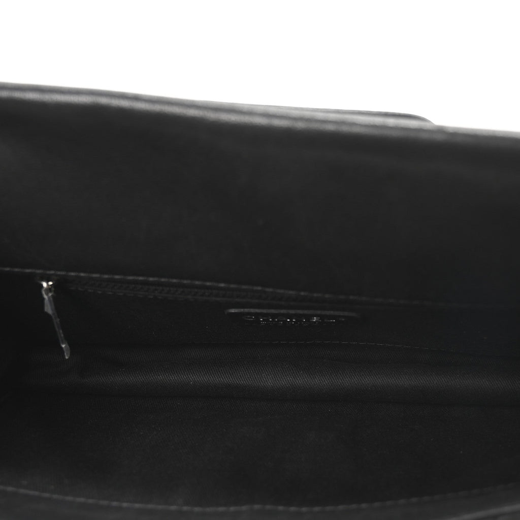 Washed Lambskin Jumbo Take Away Flap Black