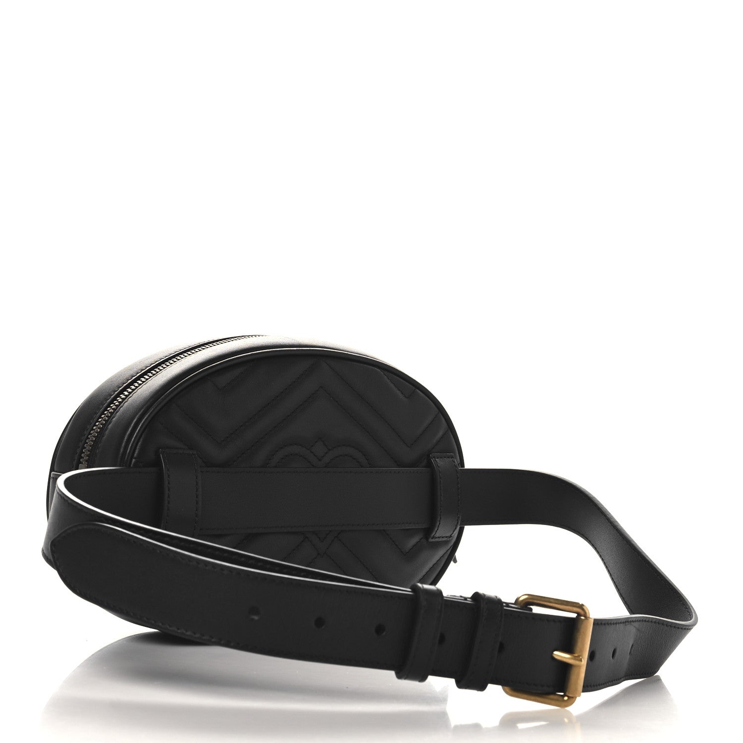 Calfskin Matelasse GG Marmont Belt Bag 85 34 Black