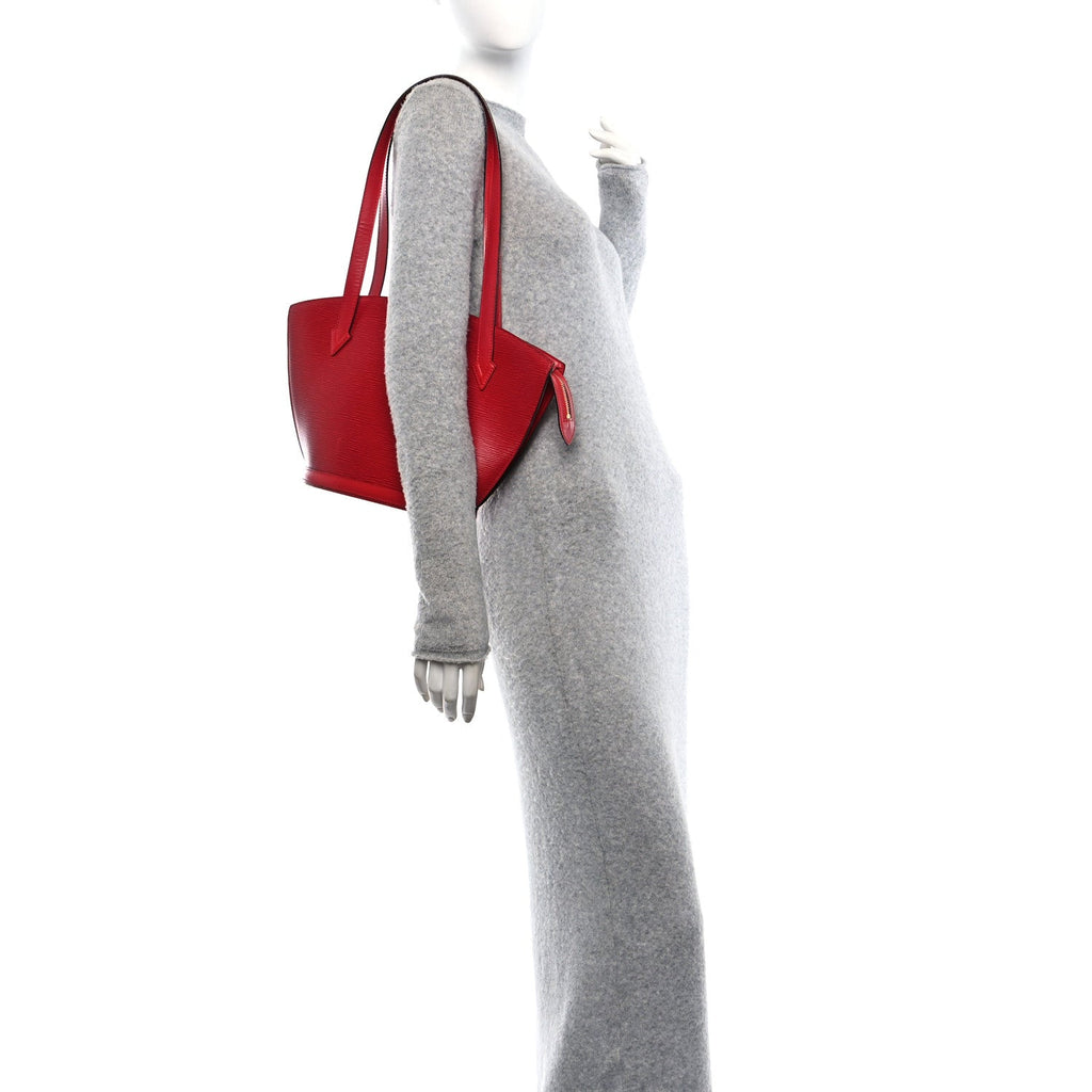 Epi Saint Jacques PM Long Straps Red