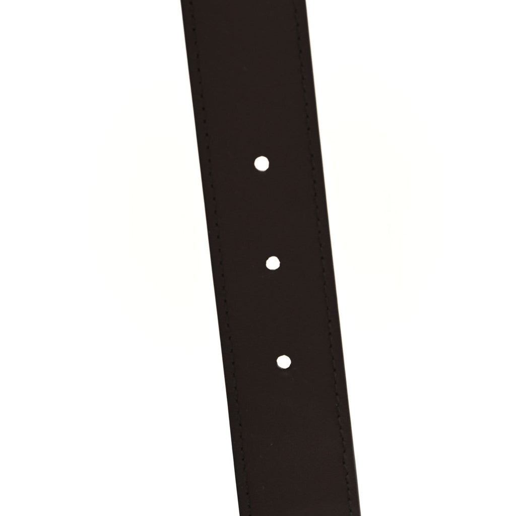 Dollar Calfskin Interlocking G Web Belt 90 36 Brown