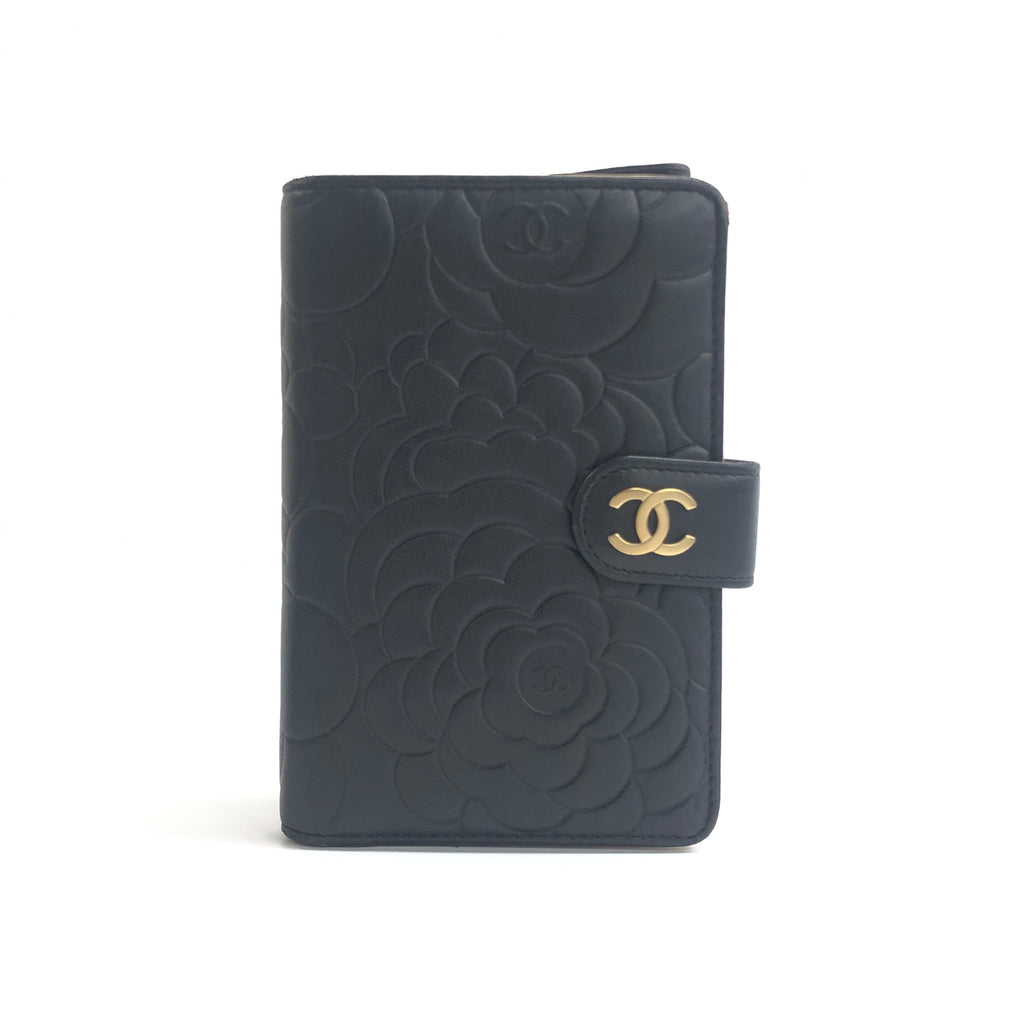 Chanel Camellia Lambskin Wallet