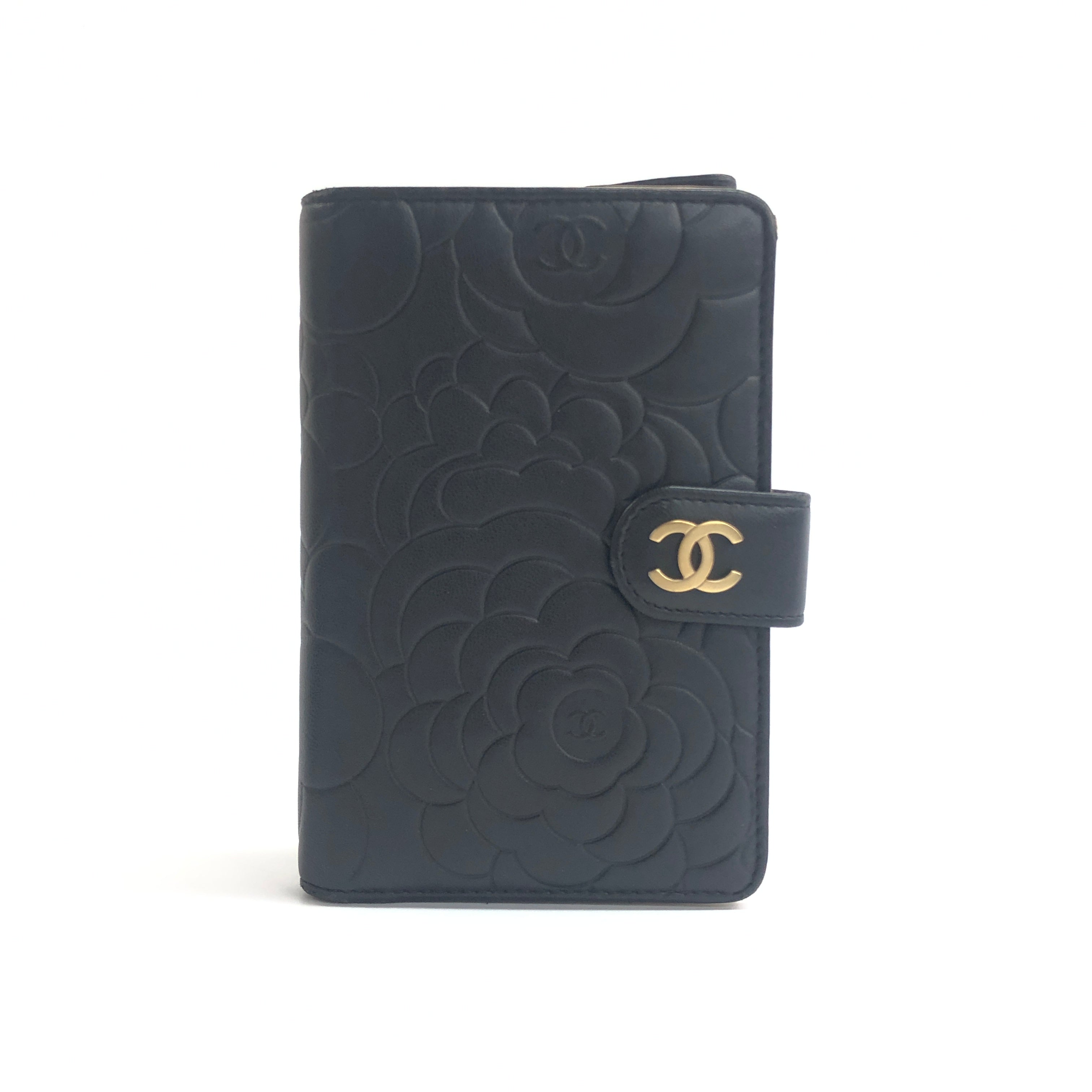 Chanel Camellia Lambskin Wallet