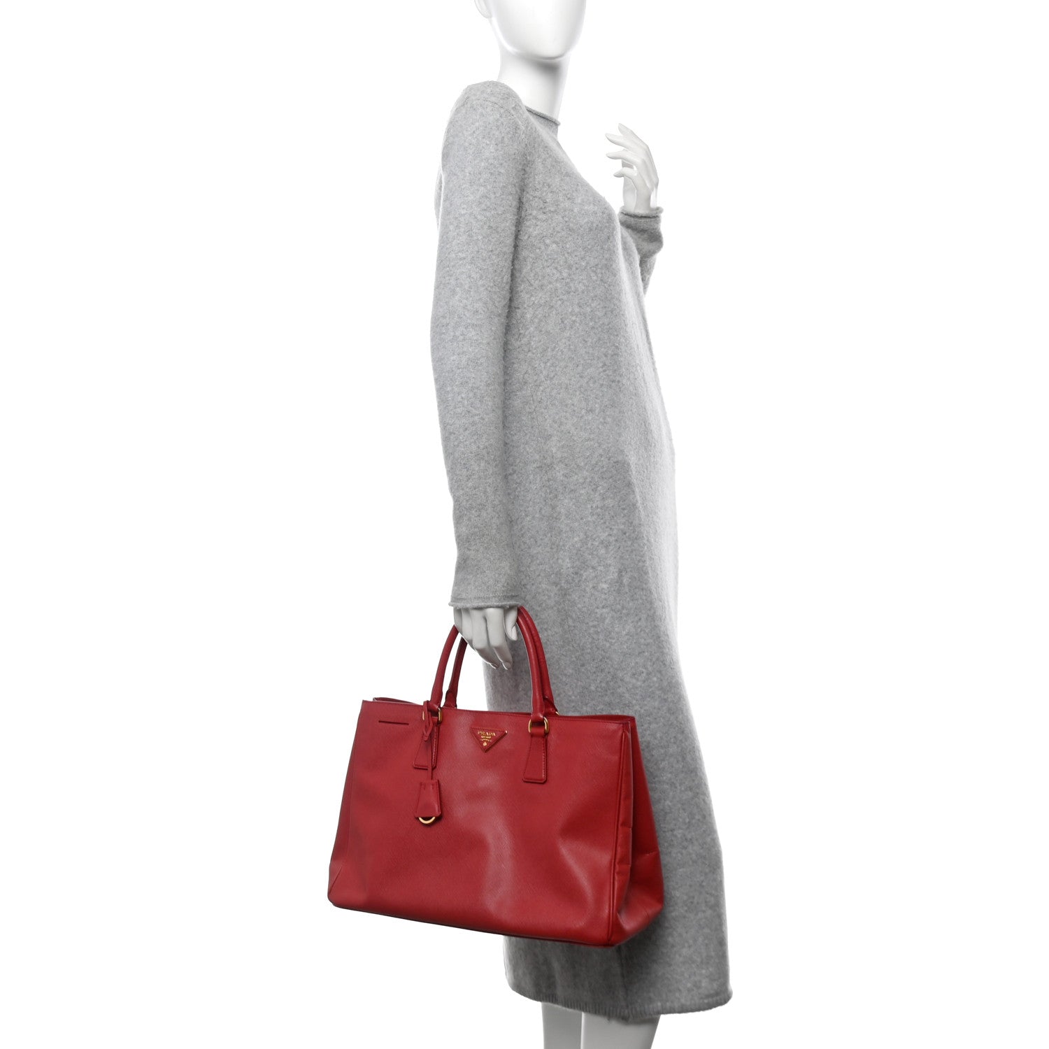 Saffiano Lux Large Tote Fuoco