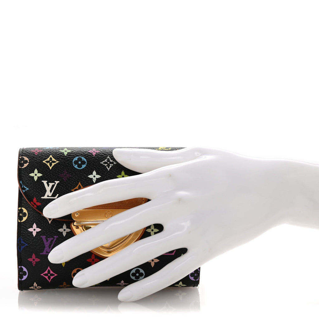 Monogram Multicolor Joey Wallet Black Violet