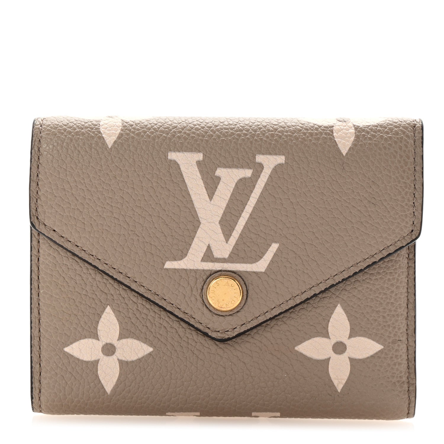 Empreinte Monogram Giant Victorine Wallet Tourterelle Creme