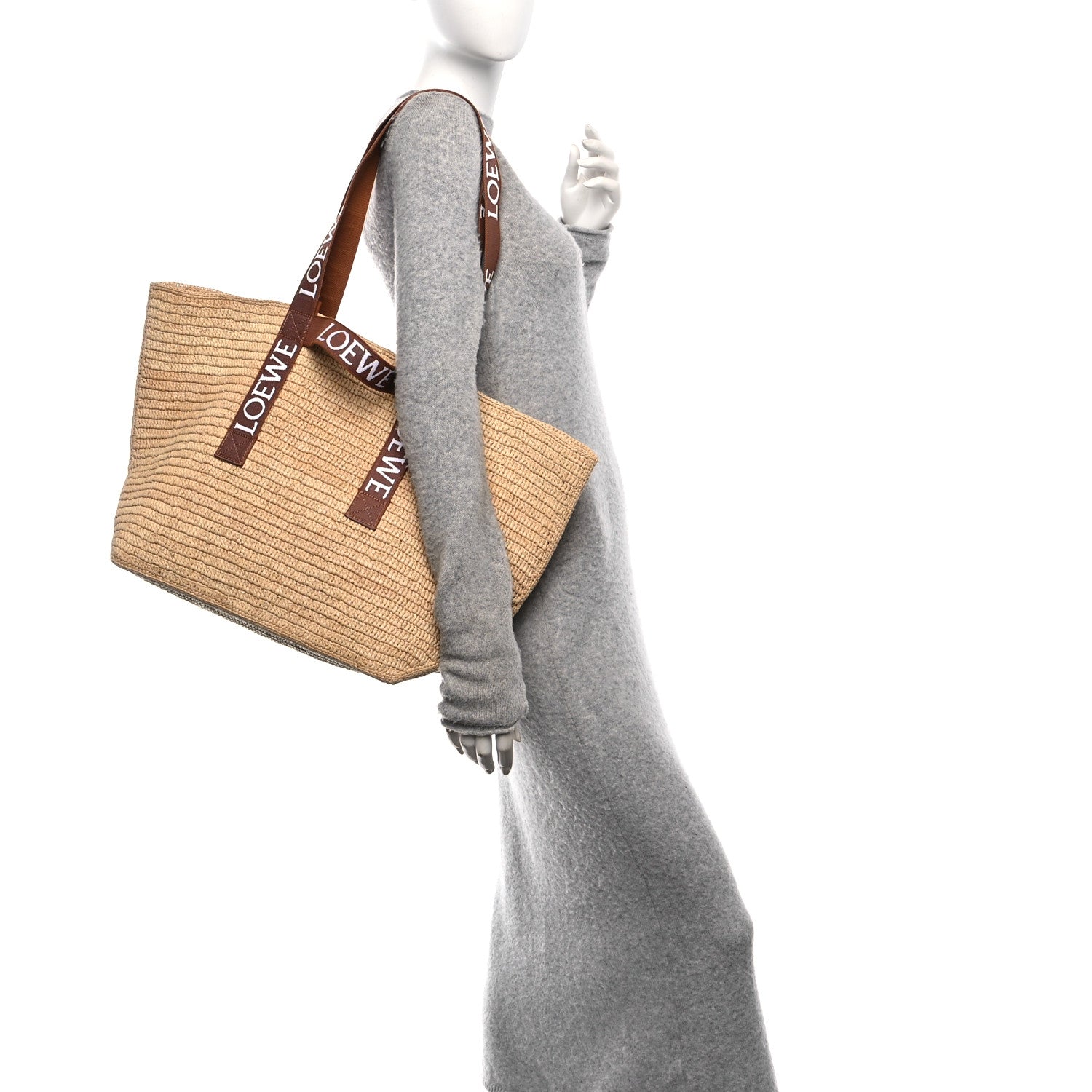 Raffia Paulas Ibiza Fold Shopper Tote Natural Tan