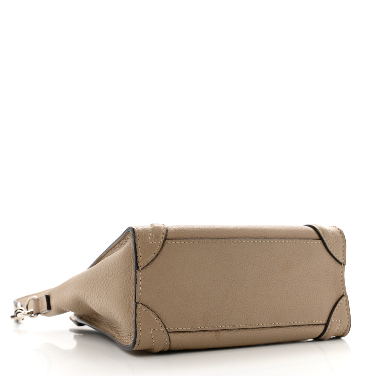 Drummed Calfskin Nano Luggage Dune