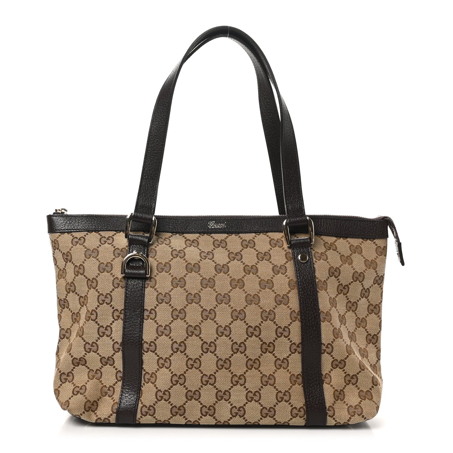 Monogram Medium Abbey Tote Brown