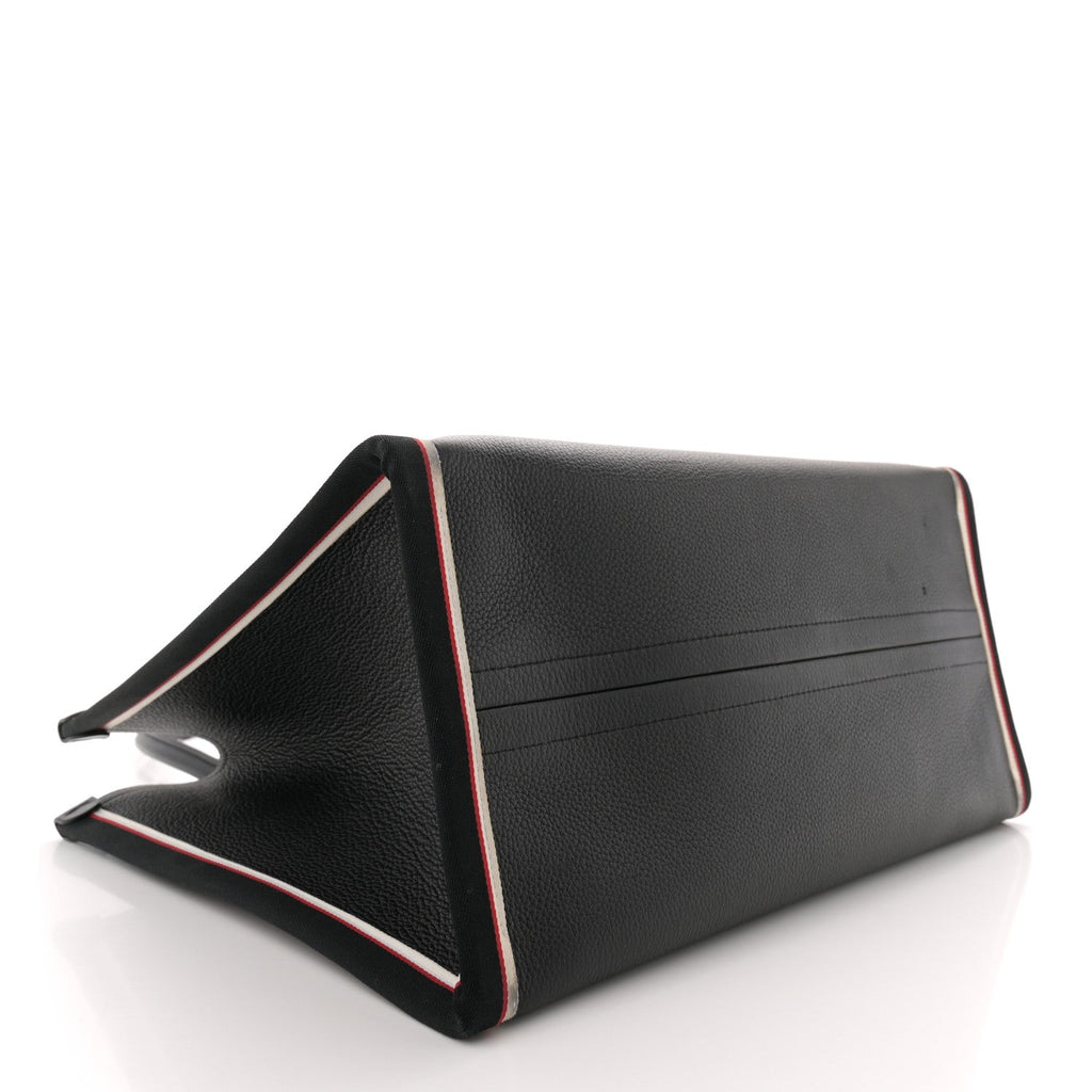 Grained Calfskin Large Nastroloubi Tote Black