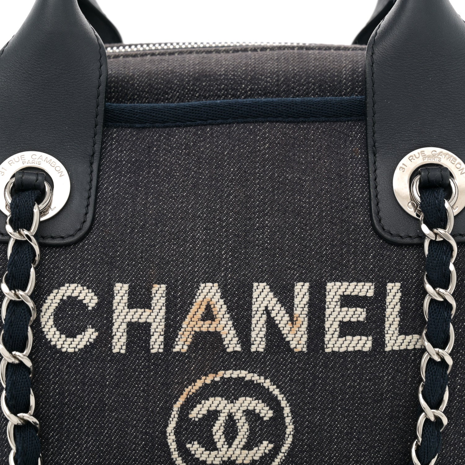 Denim Deauville Bowling Bag Blue