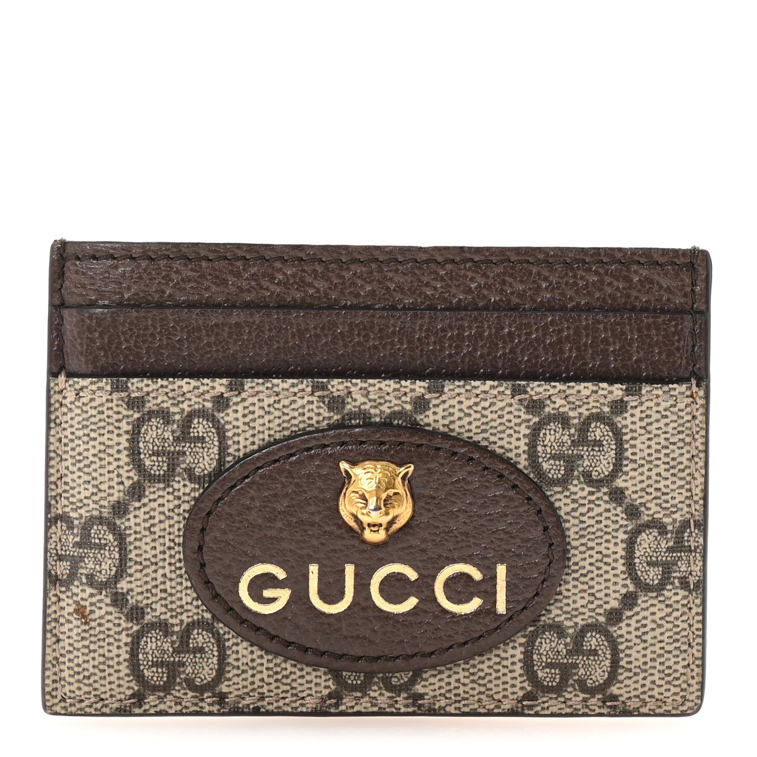 GG Supreme Monogram Neo Vintage  Holder Beige Crop New Acero