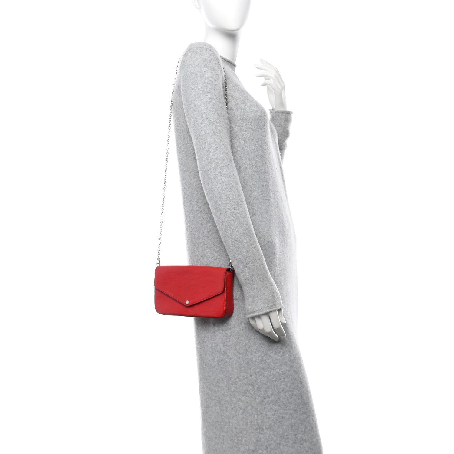 Epi Pochette Felicie Coquelicot