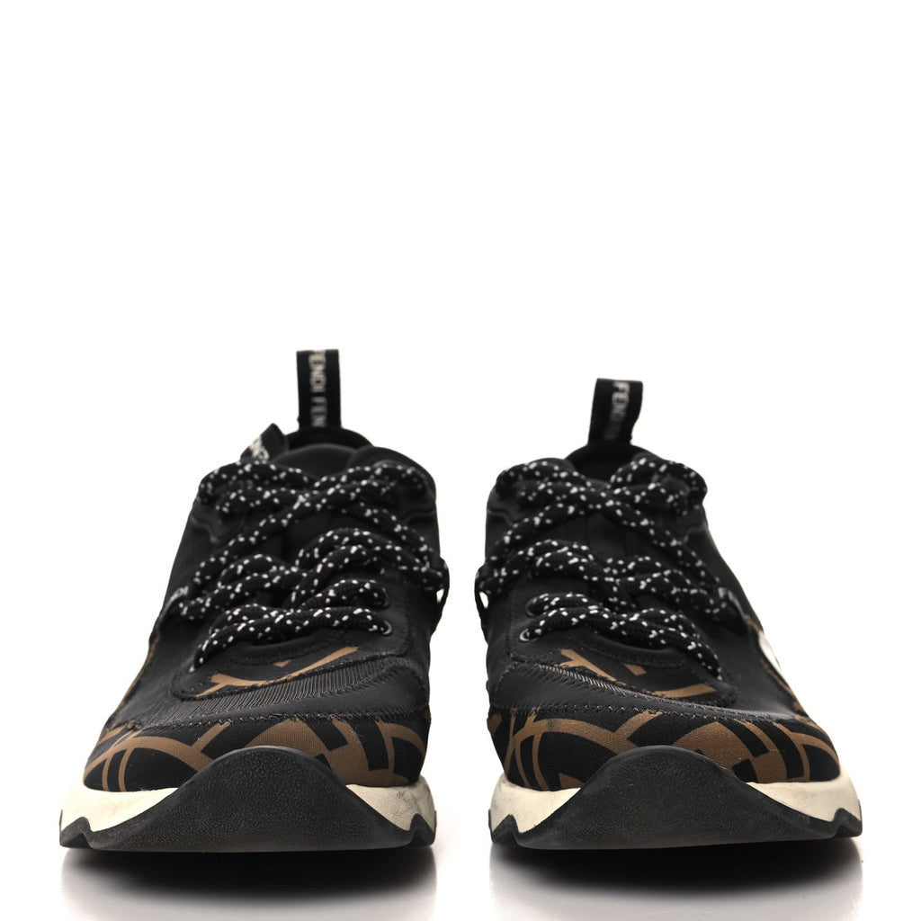Technical Mesh Lycra FFreedom Patchwork Sneakers 36.5 Black Tobacco