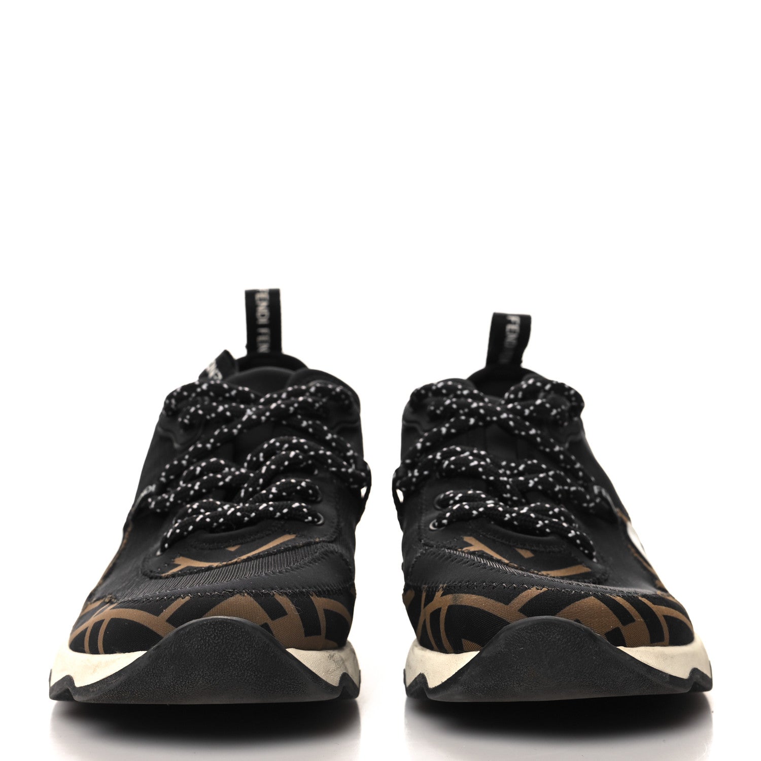Technical Mesh Lycra FFreedom Patchwork Sneakers 36.5 Black Tobacco