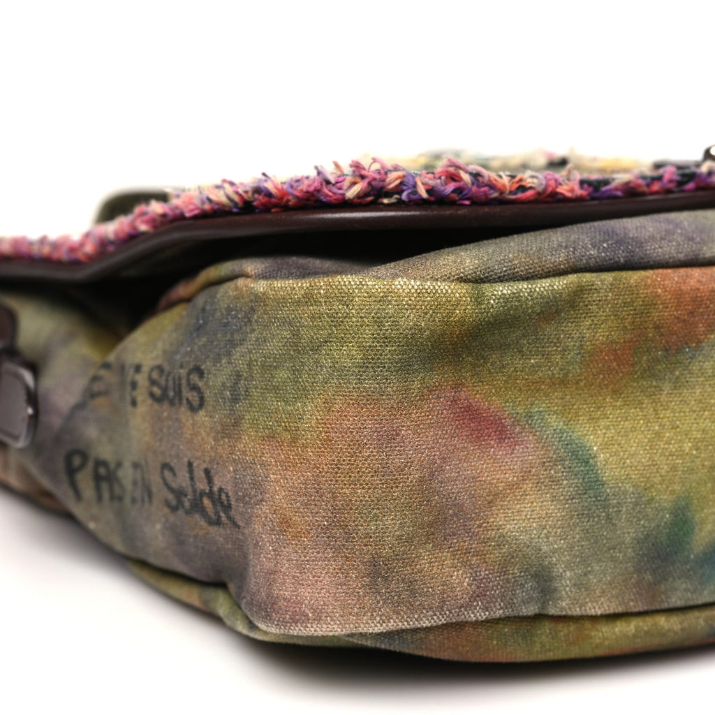 Washed Toile Graffiti On The Pavements Messenger Khaki Multicolor