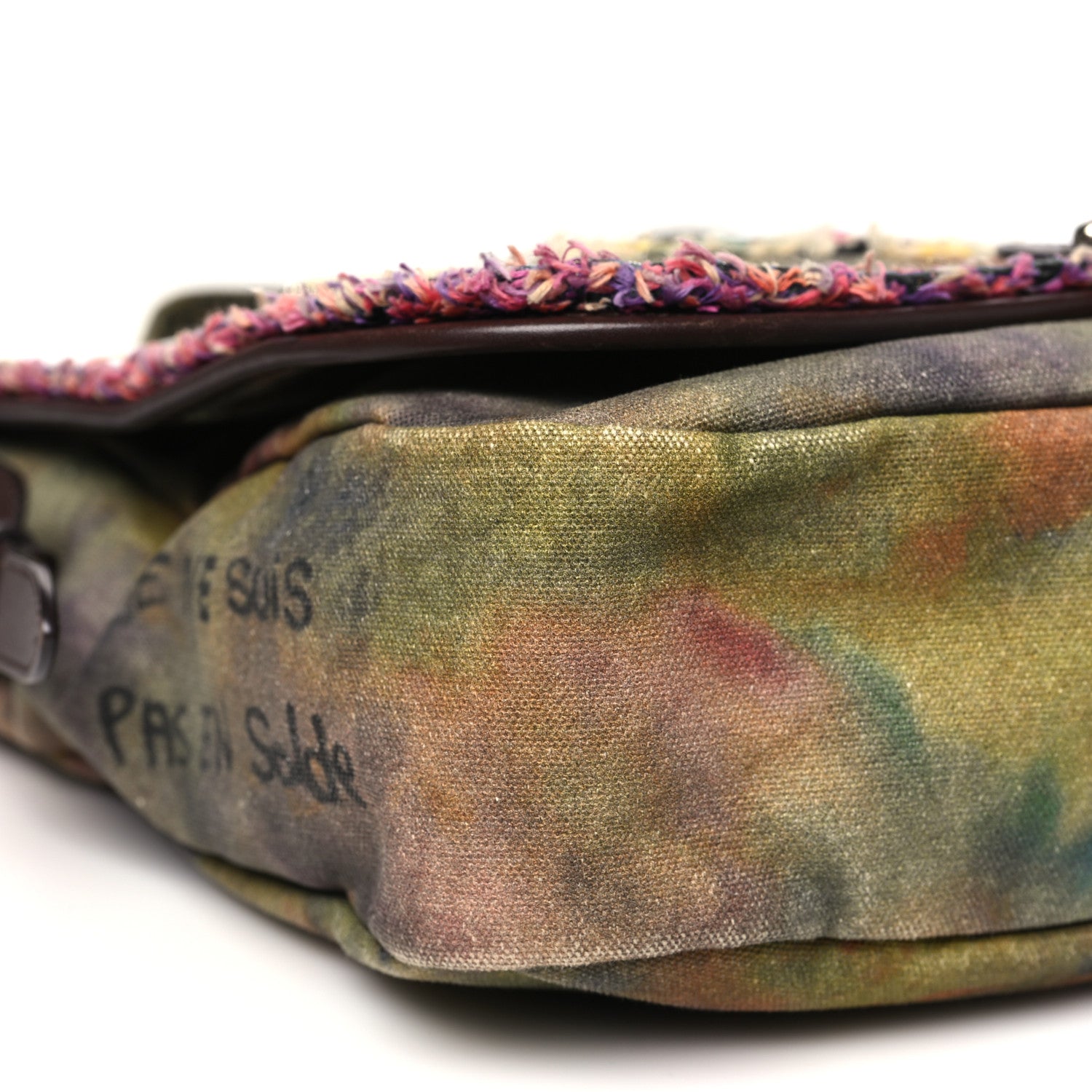 Washed Toile Graffiti On The Pavements Messenger Khaki Multicolor