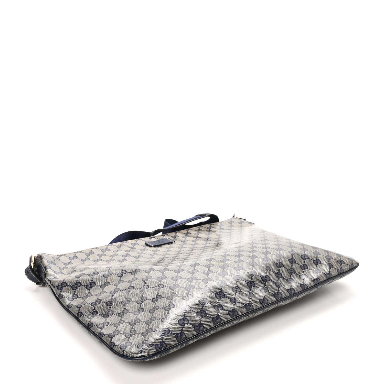 Crystal Monogram Messenger Bag Navy