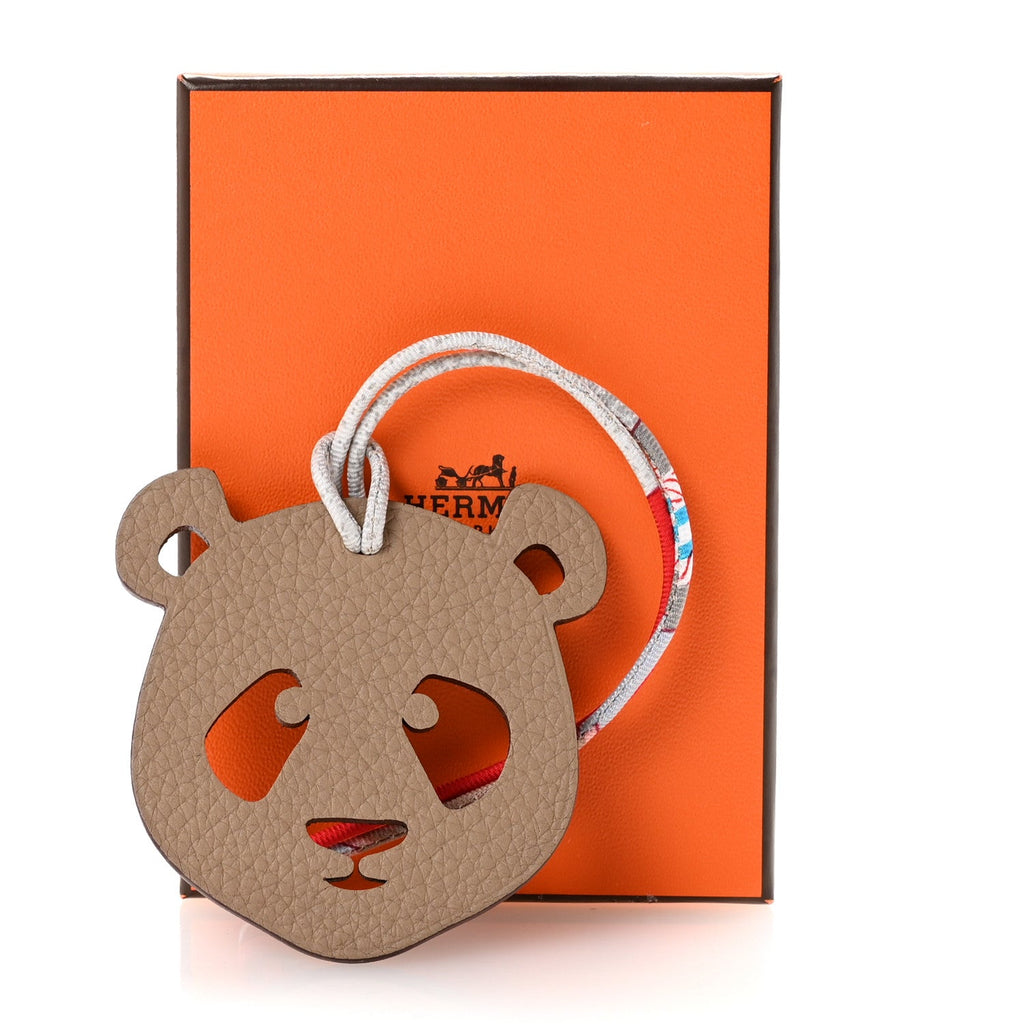 Epsom Togo Petit H Panda Bag Charm