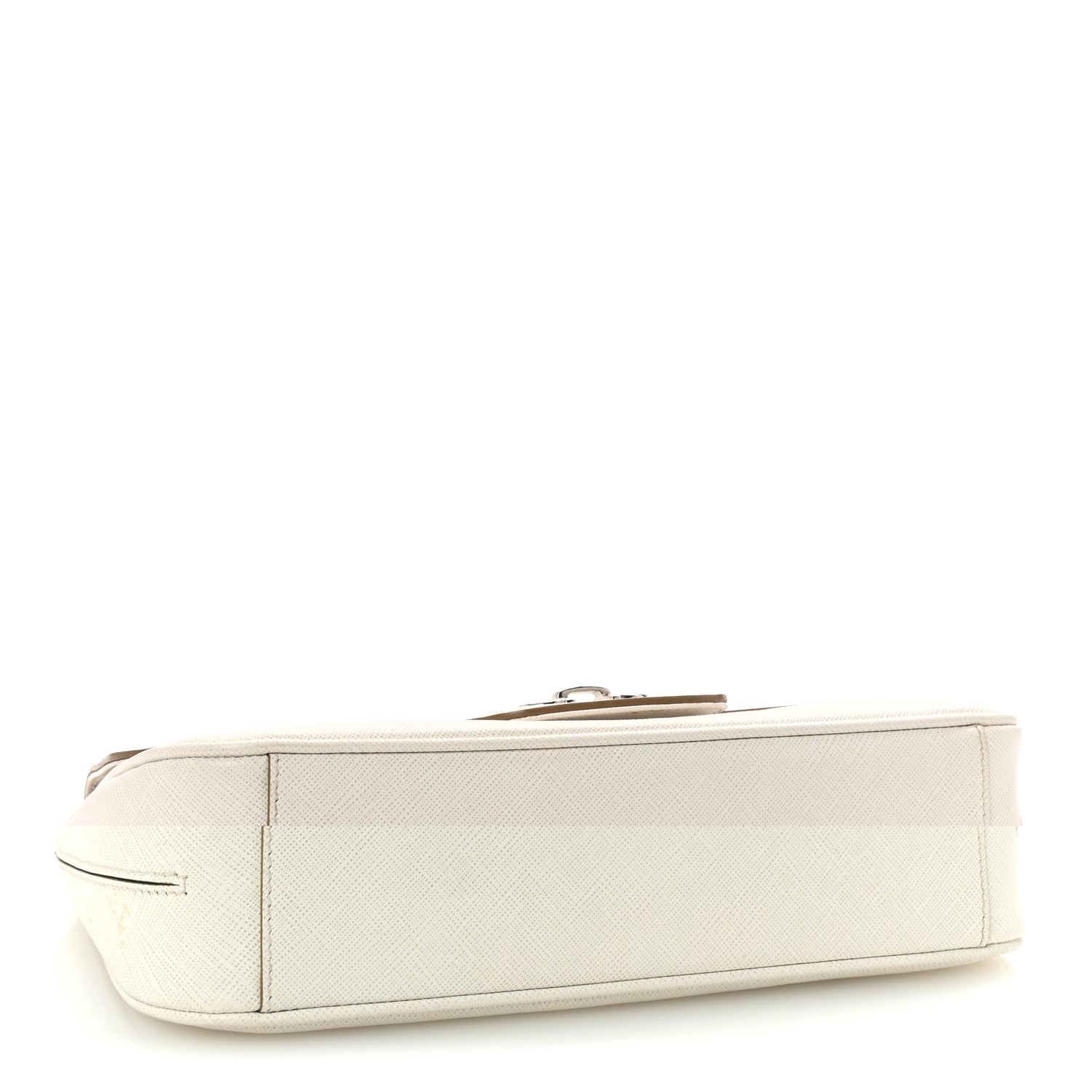 Printed Calfskin Rory Chain Shoulder Bag White