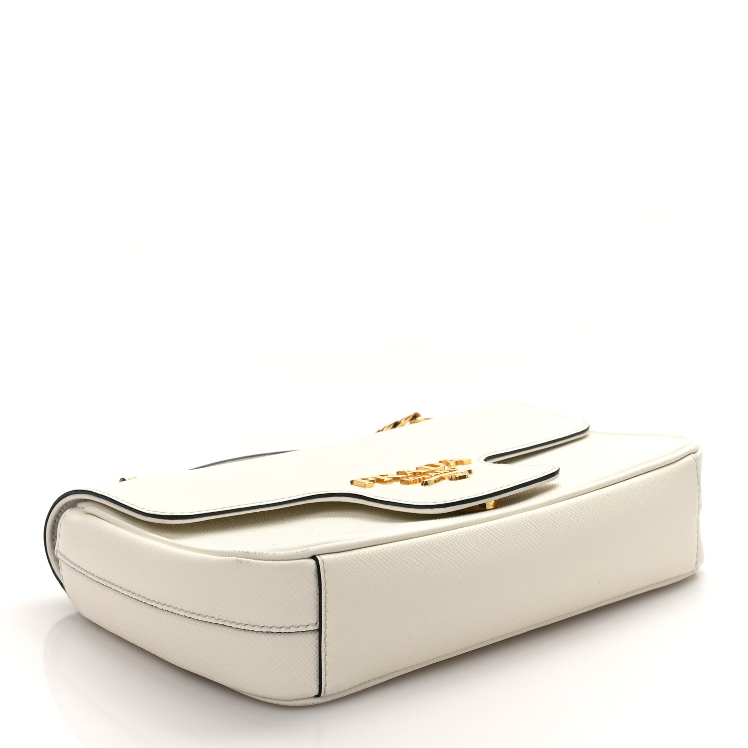 Saffiano Flap Shoulder Bag Talco