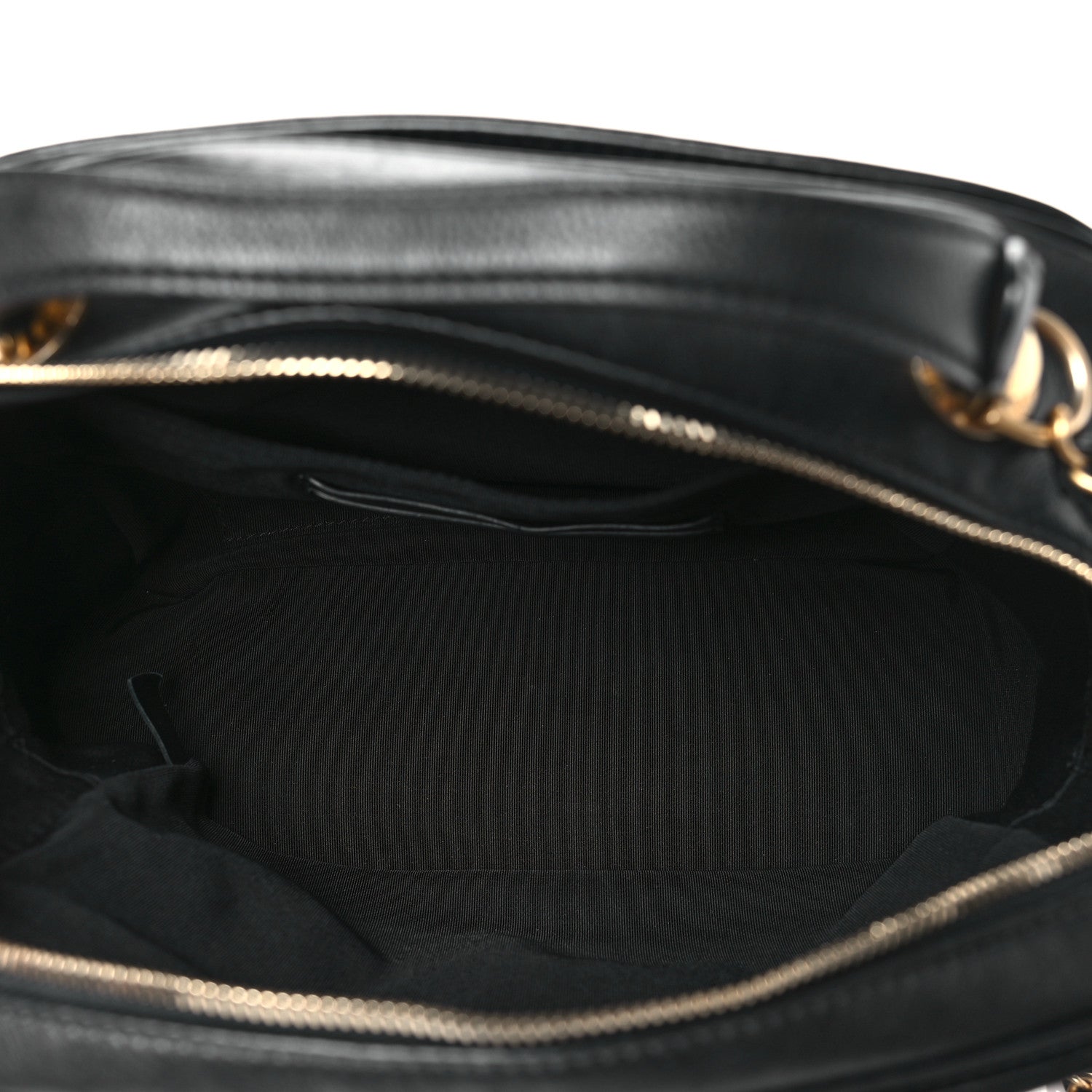 Calfskin Quilted CC Medium Vanity Case Black