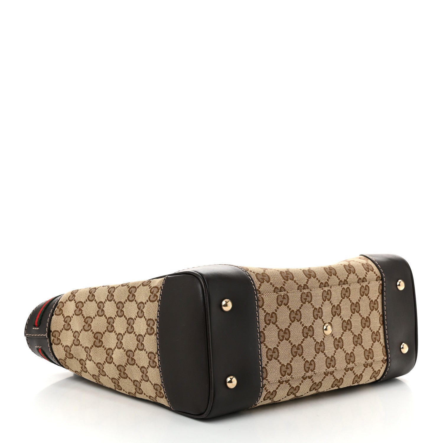 Monogram Web Medium Mayfair Tote Dark Brown