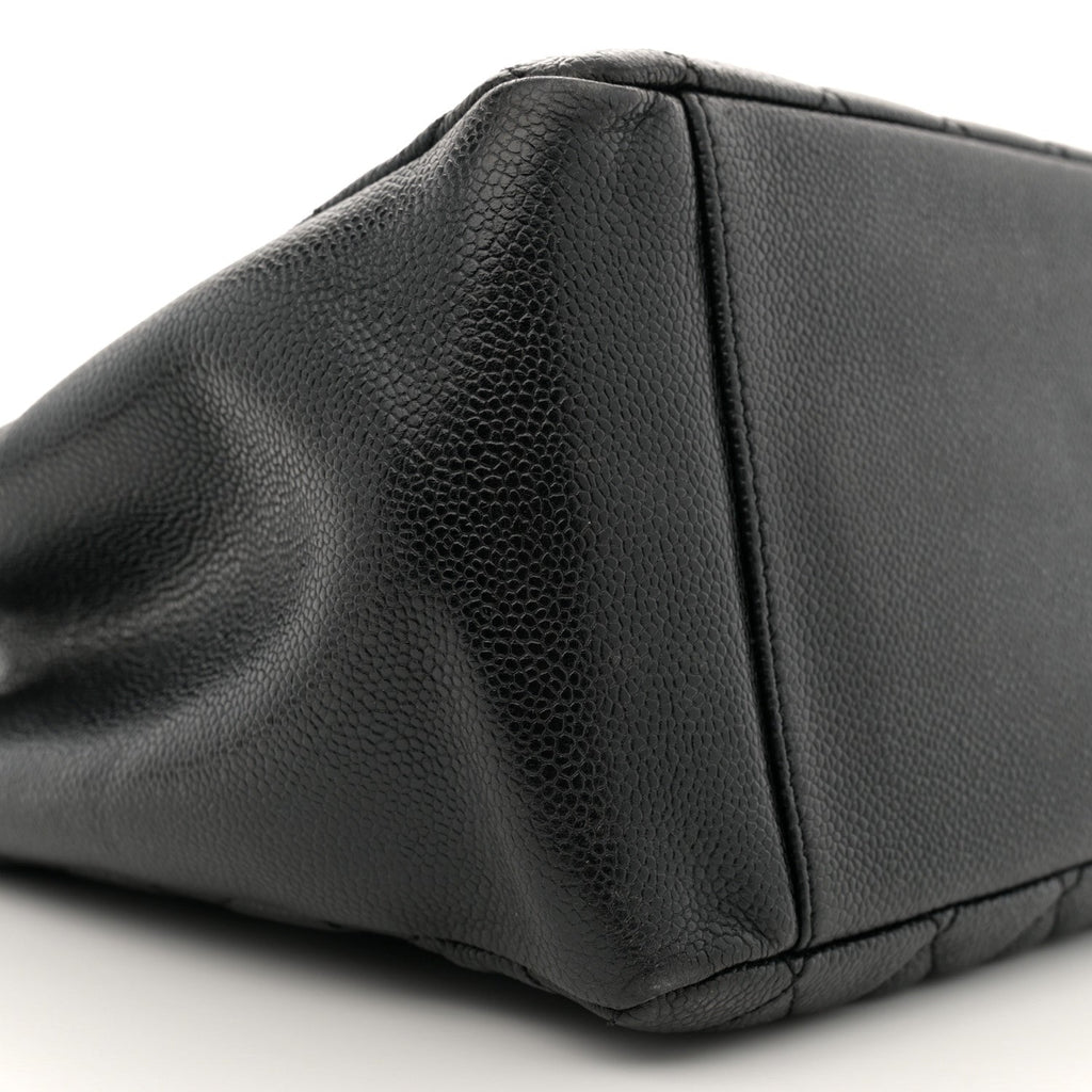 Caviar Quilted Grand Shopping Tote GST Black