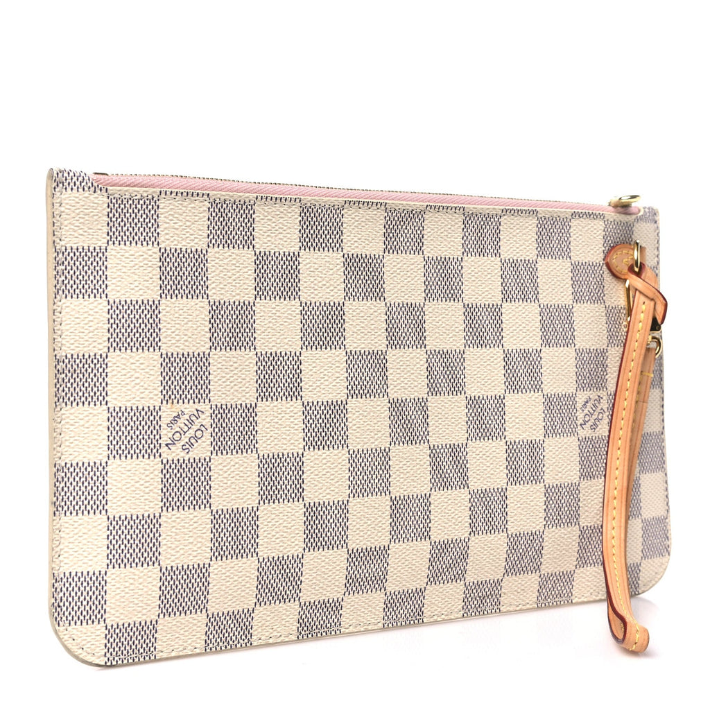 Damier Azur Neverfull MM GM Pochette Rose Ballerine