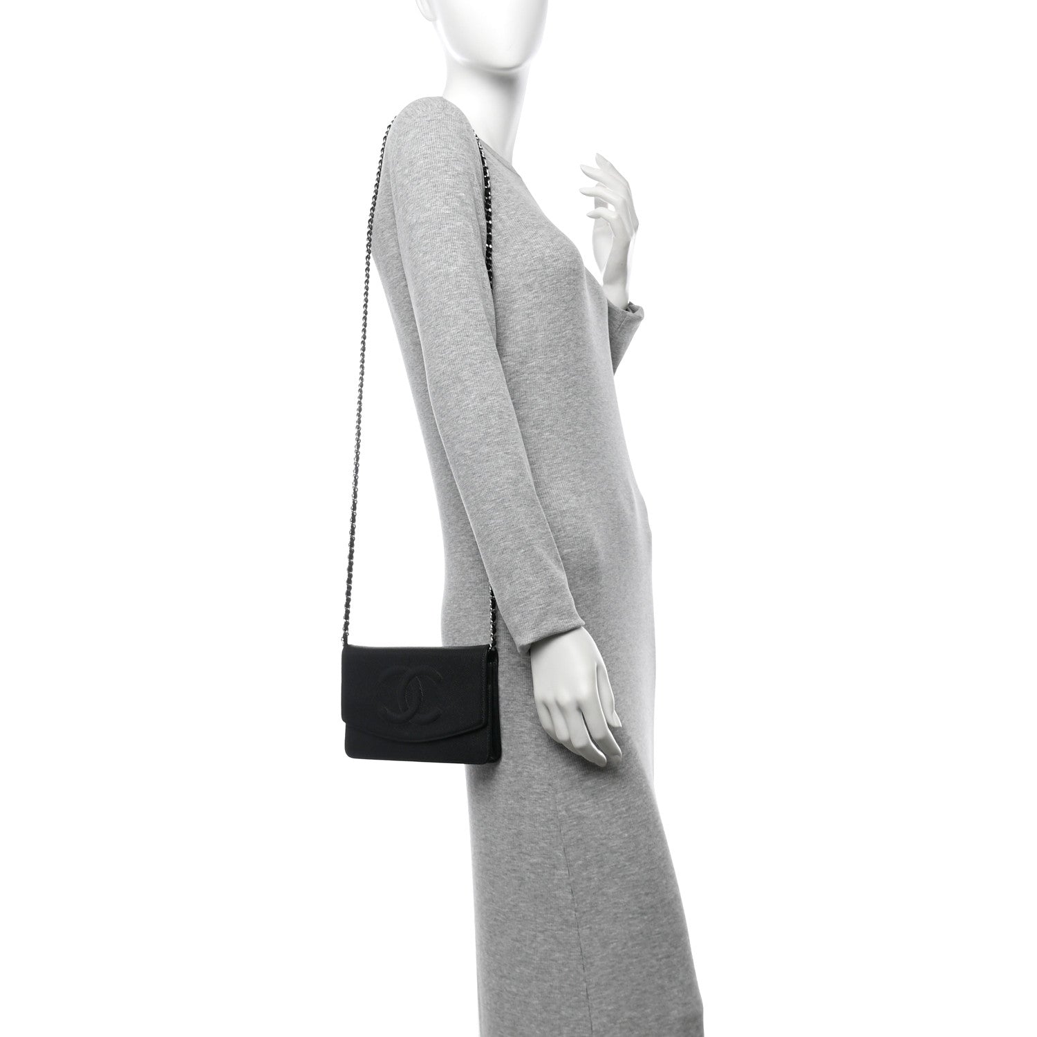 Caviar Timeless CC Wallet on Chain WOC Black