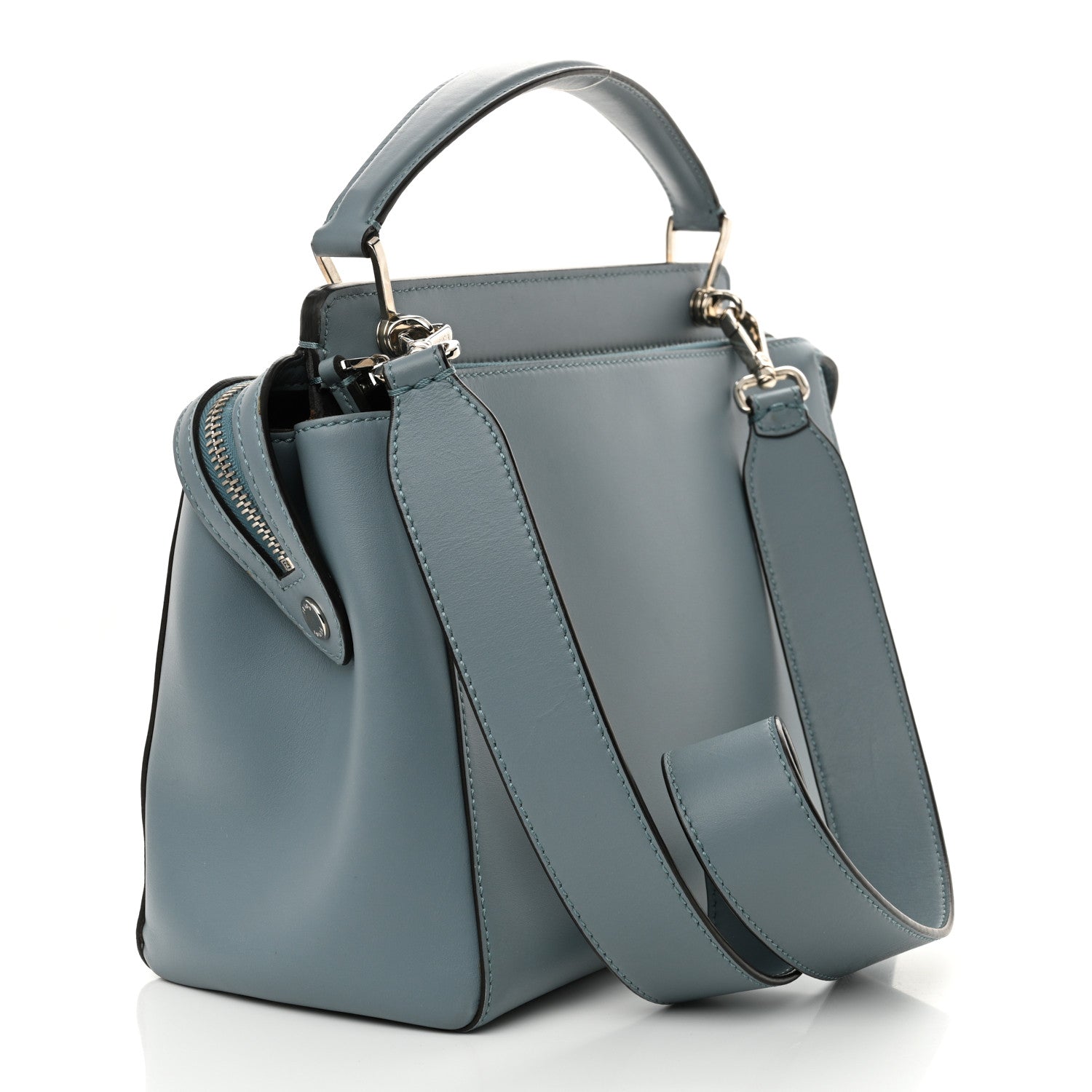Vitello Baltico Dolce DotCom Satchel Blue