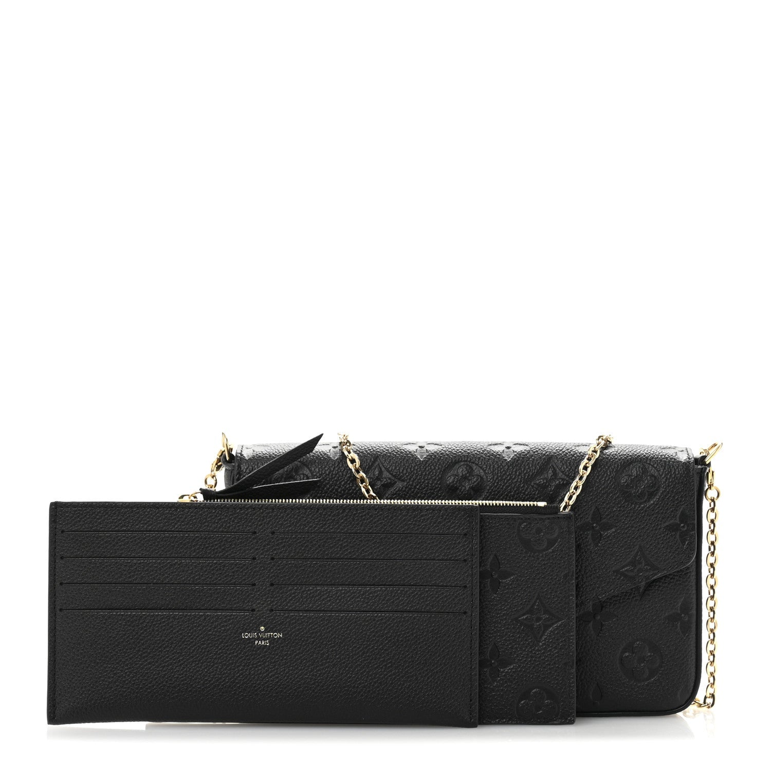 Empreinte Pochette Felicie Chain Wallet Black