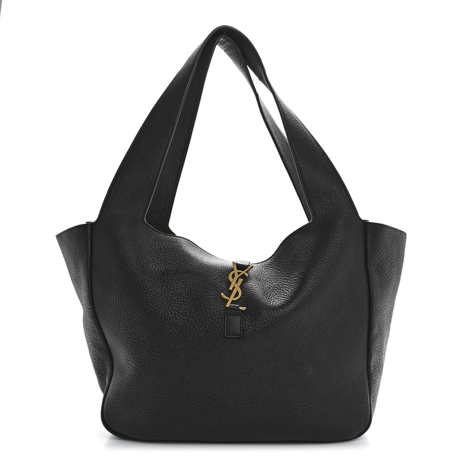 Grained Deerskin Bea Tote Black