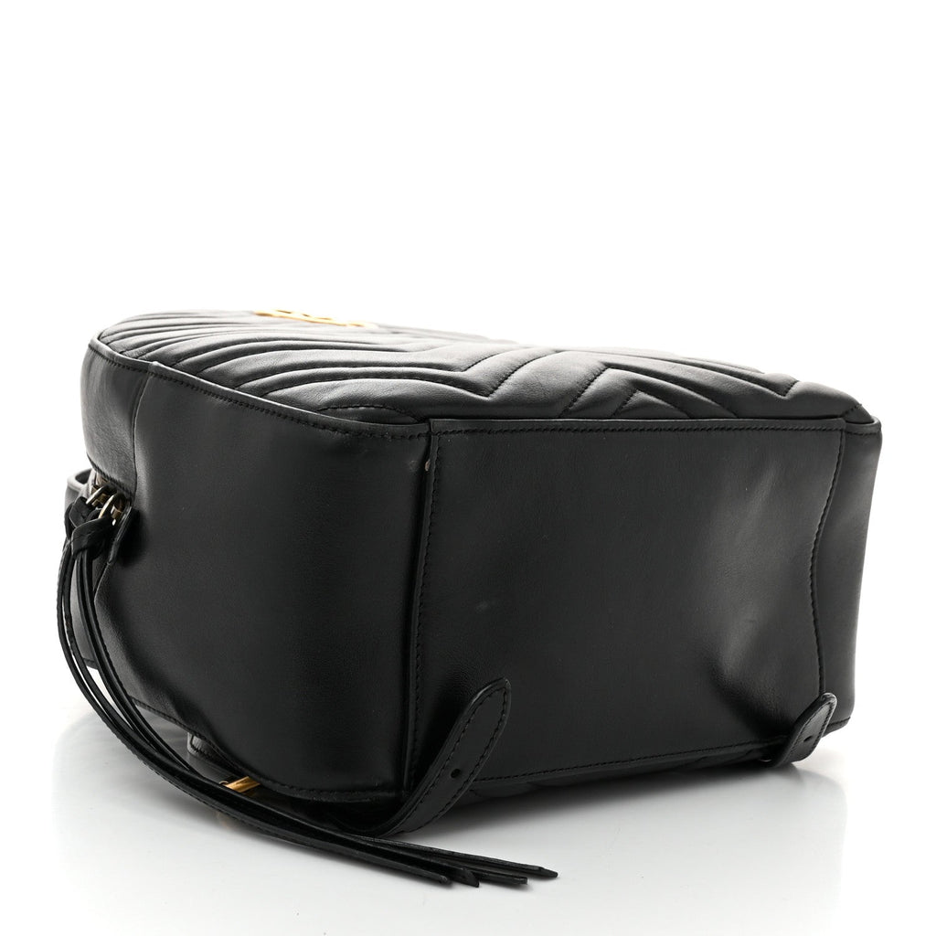 Calfskin Matelasse GG Marmont Dome Backpack Black