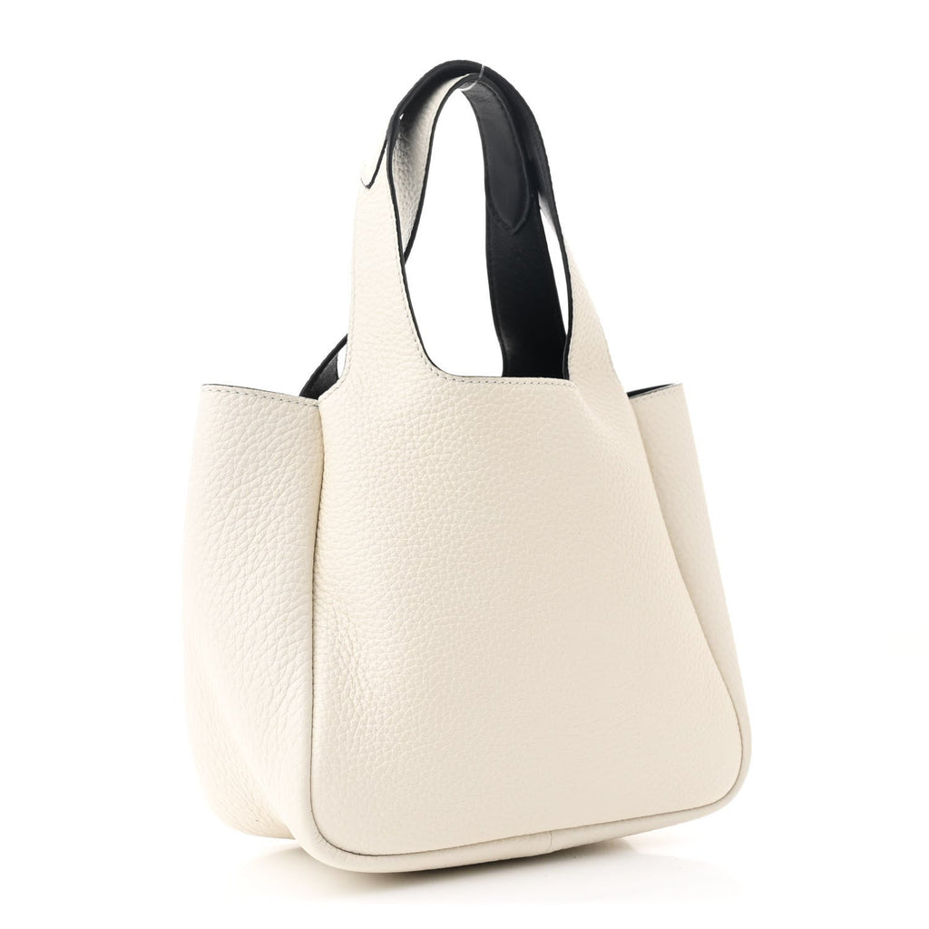 Vitello Daino Soft Mini Dynamique Tote Talco Black